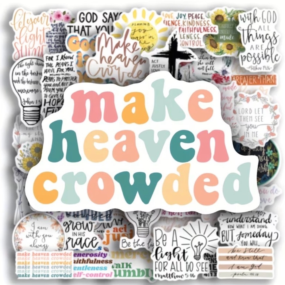 Colorful Inspirational Sticker Set, NEW, 50 pieces - Picture 7 of 7